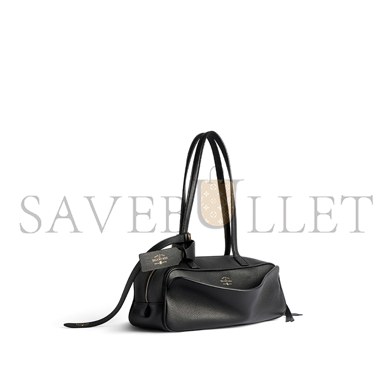 BALENCIAGA WOMEN'S CARRIE BOWLING BAG SMALL IN BLACK 8329202ABNQ1000  (31*12*12cm)